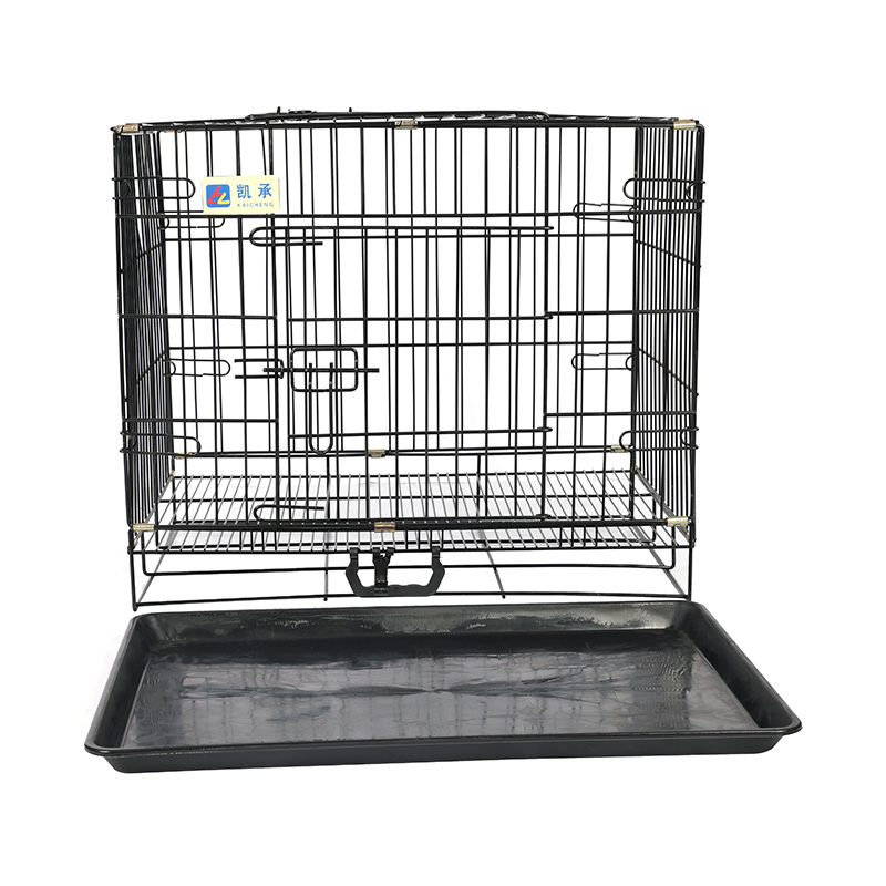 Crata de cão dobrável de metal para filhotes