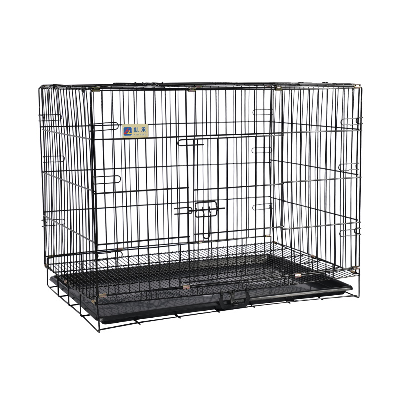 Crata de cão dobrável de metal para filhotes