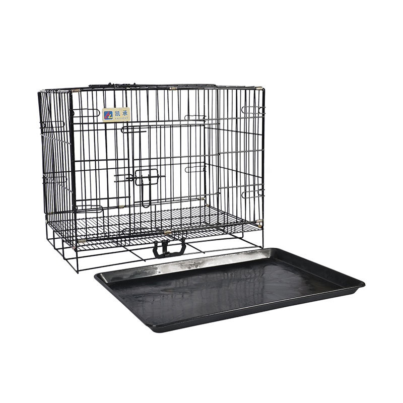Crata de cão dobrável de metal para filhotes