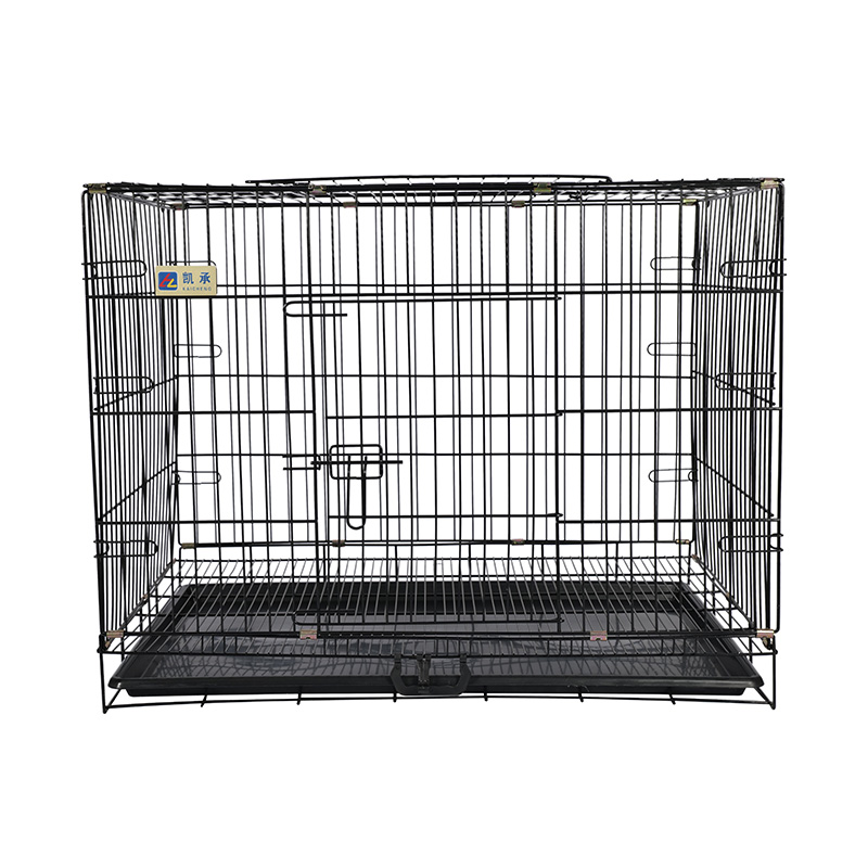 Crata de cão dobrável de metal para filhotes
