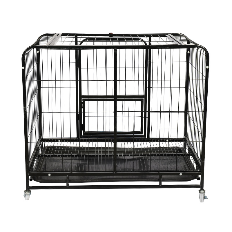 Gaiola de arame de metal de cachorro grande