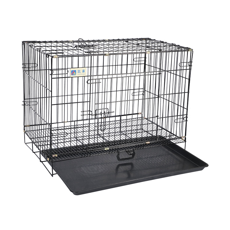 Crata de cão dobrável de metal para filhotes