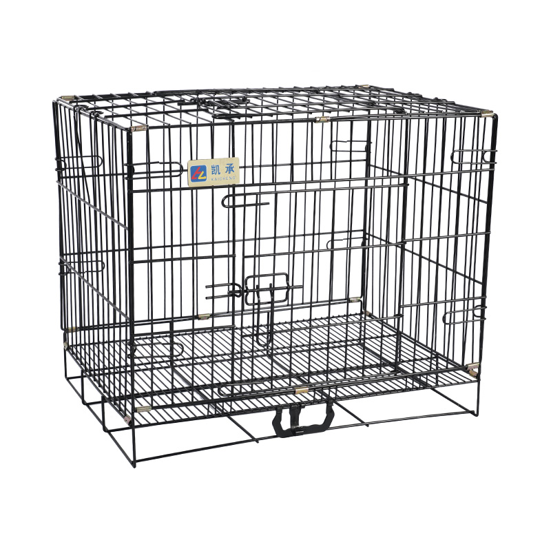 Crata de cão dobrável de metal para filhotes