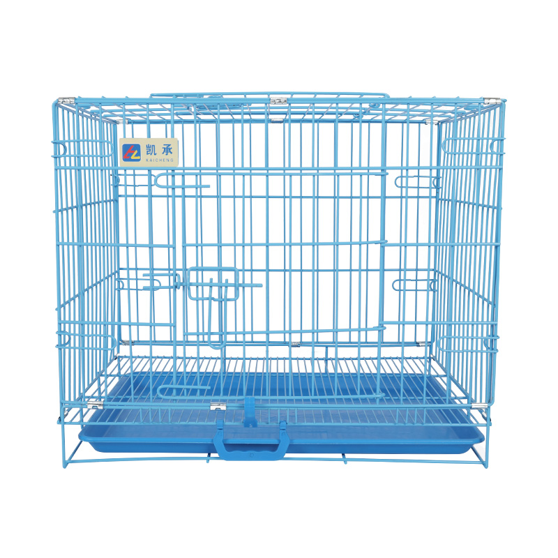Crata de cão dobrável de metal para filhotes
