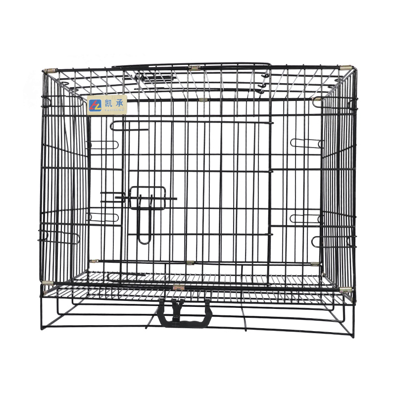 Crata de cão dobrável de metal para filhotes