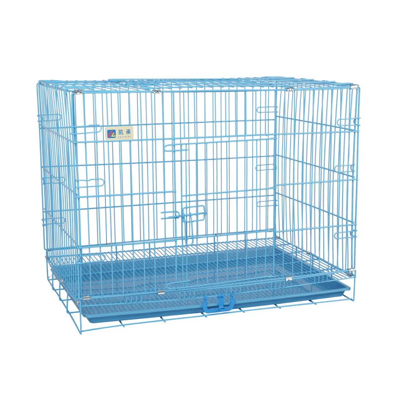 Crata de cão dobrável de metal para filhotes