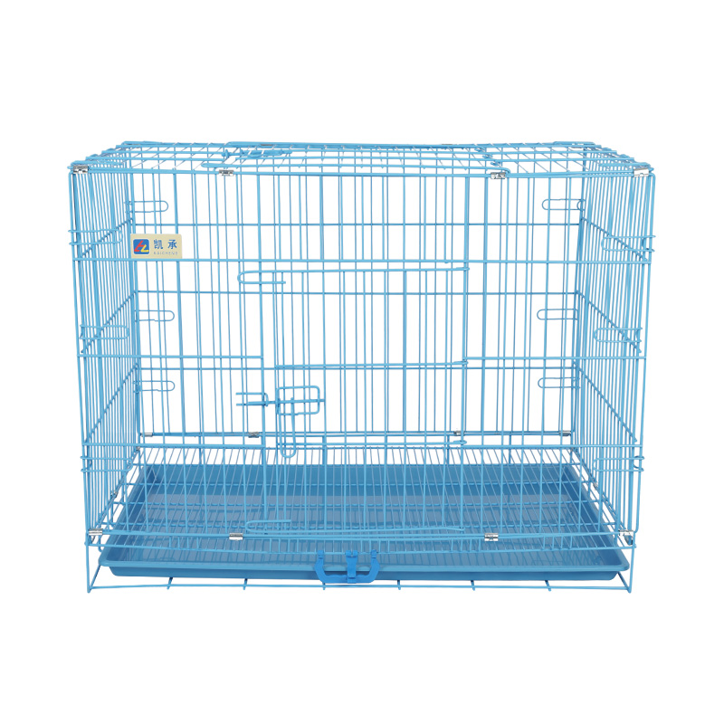 Crata de cão dobrável de metal para filhotes