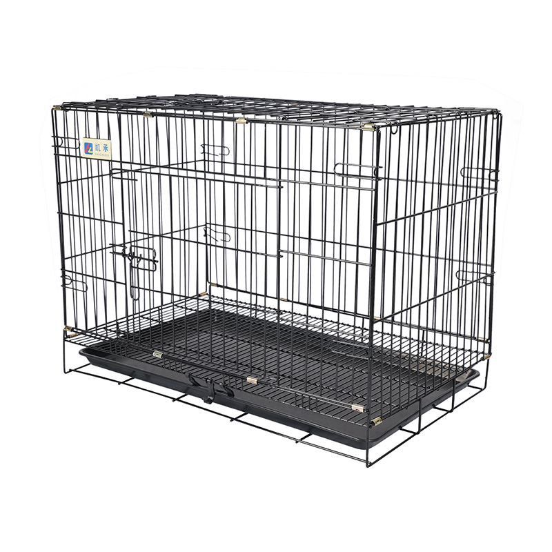 Crata de cão dobrável de metal para filhotes