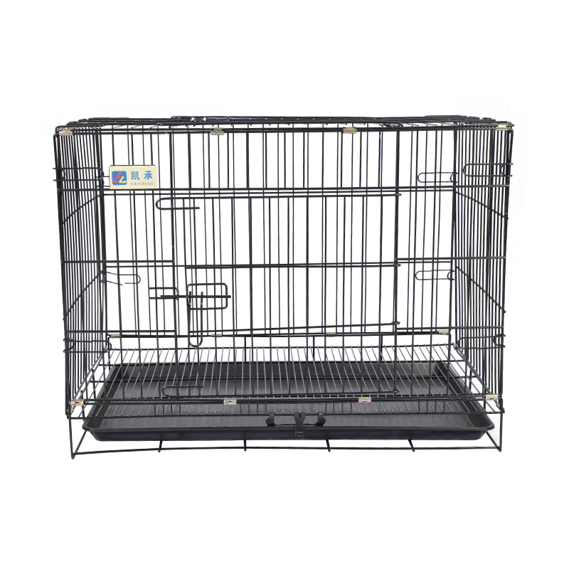 Crata de cão dobrável de metal para filhotes
