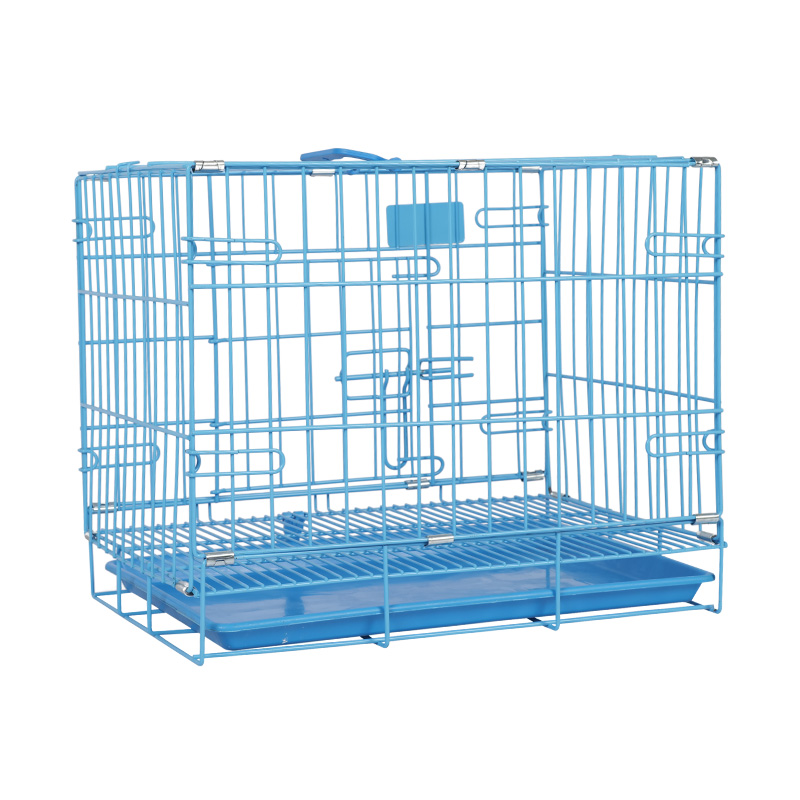 Crata de cão dobrável de metal para filhotes