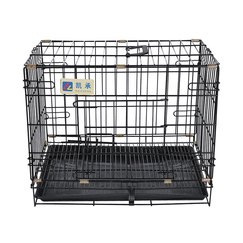 Crata de cão dobrável de metal para filhotes