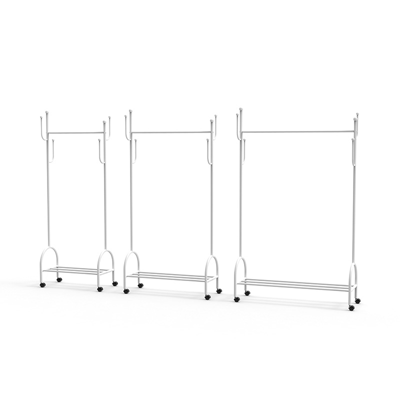 Luxo Luxo Homanalmente Homonia Rack Rack Rack Rack Creative Balcony Simple Universal Wheel Roups Vertical Rack