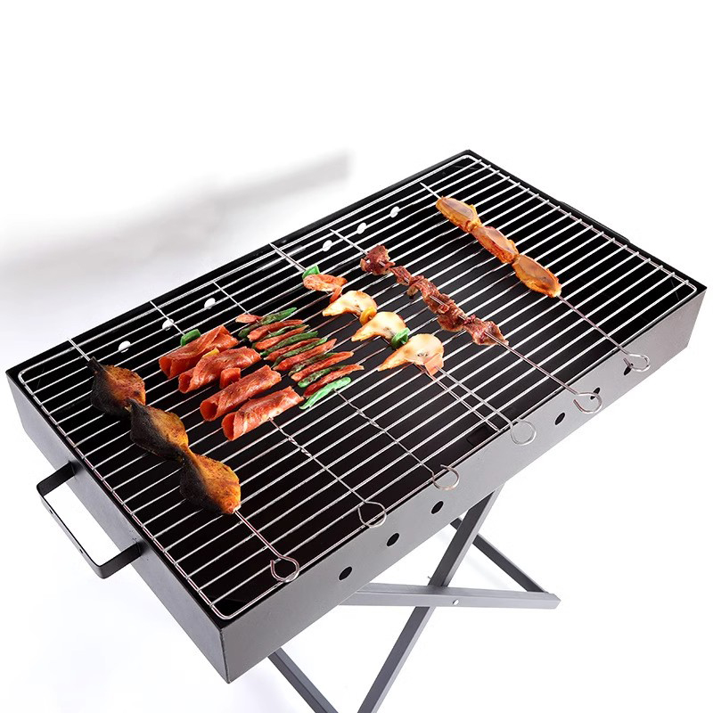 Aço inoxidável dobrável em forma de churrasco em forma de x em forma de X