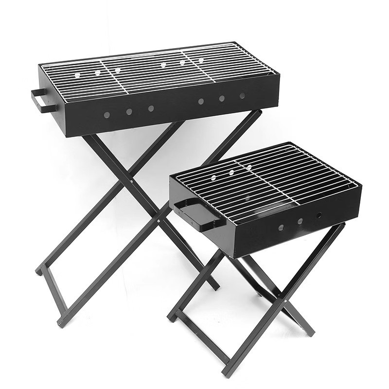 Aço inoxidável dobrável em forma de churrasco em forma de x em forma de X