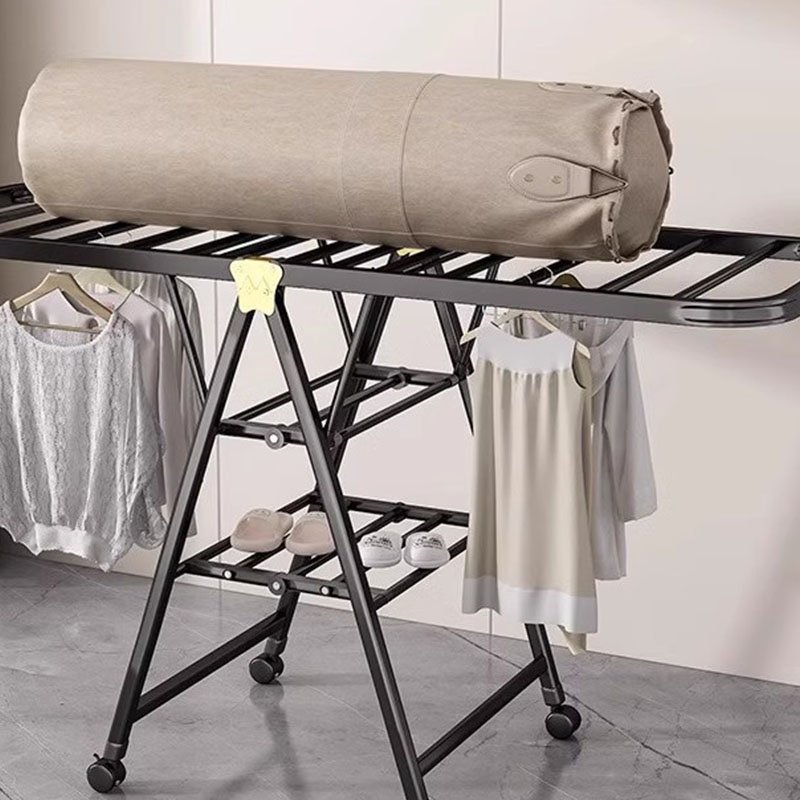 Rack de secagem dobrável de roupas de piso Rack de secagem dobrável de roupas de piso