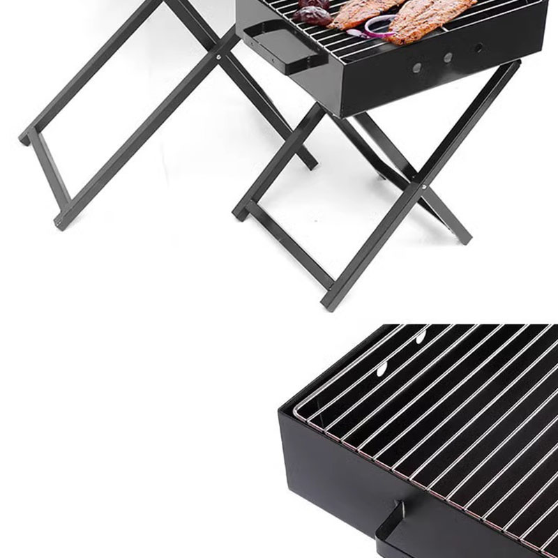 Grill coberta em forma de x